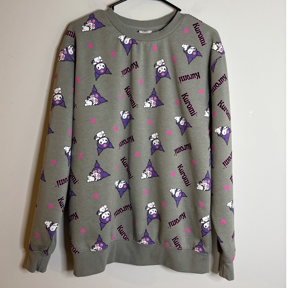 Sanrio Gray Kuromi Sweatshirt Women Medium